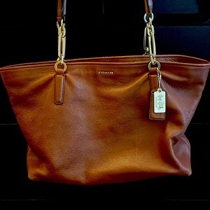 Coach brown leather bag